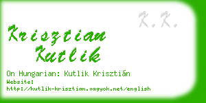 krisztian kutlik business card