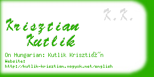 krisztian kutlik business card